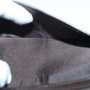 FENDI Zucca Canvas Long Wallet Black Brown Silver Auth am6788-21