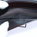 FENDI Zucca Canvas Long Wallet Black Brown Silver Auth am6788-22