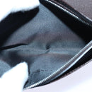 FENDI Zucca Canvas Long Wallet Black Brown Silver Auth am6788-10