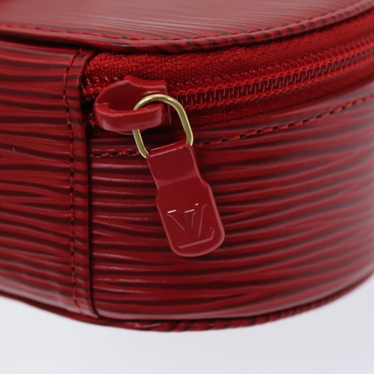 LOUIS VUITTON Epi Ecrin Bijoux 10 Jewelry Box Red M48217 LV Auth am6795