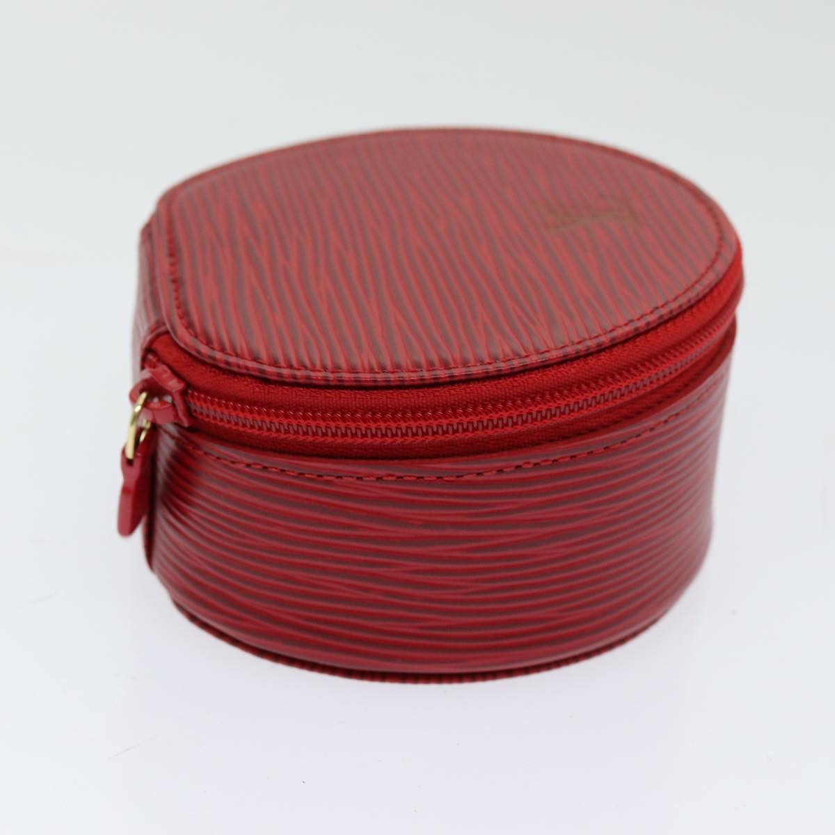 LOUIS VUITTON Epi Ecrin Bijoux 10 Jewelry Box Red M48217 LV Auth am6795