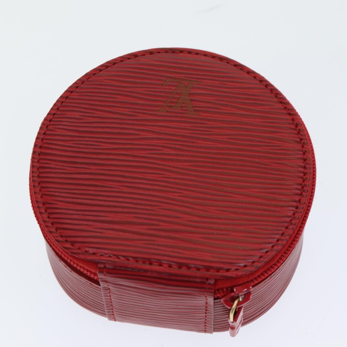 LOUIS VUITTON Epi Ecrin Bijoux 10 Jewelry Box Red M48217 LV Auth am6795