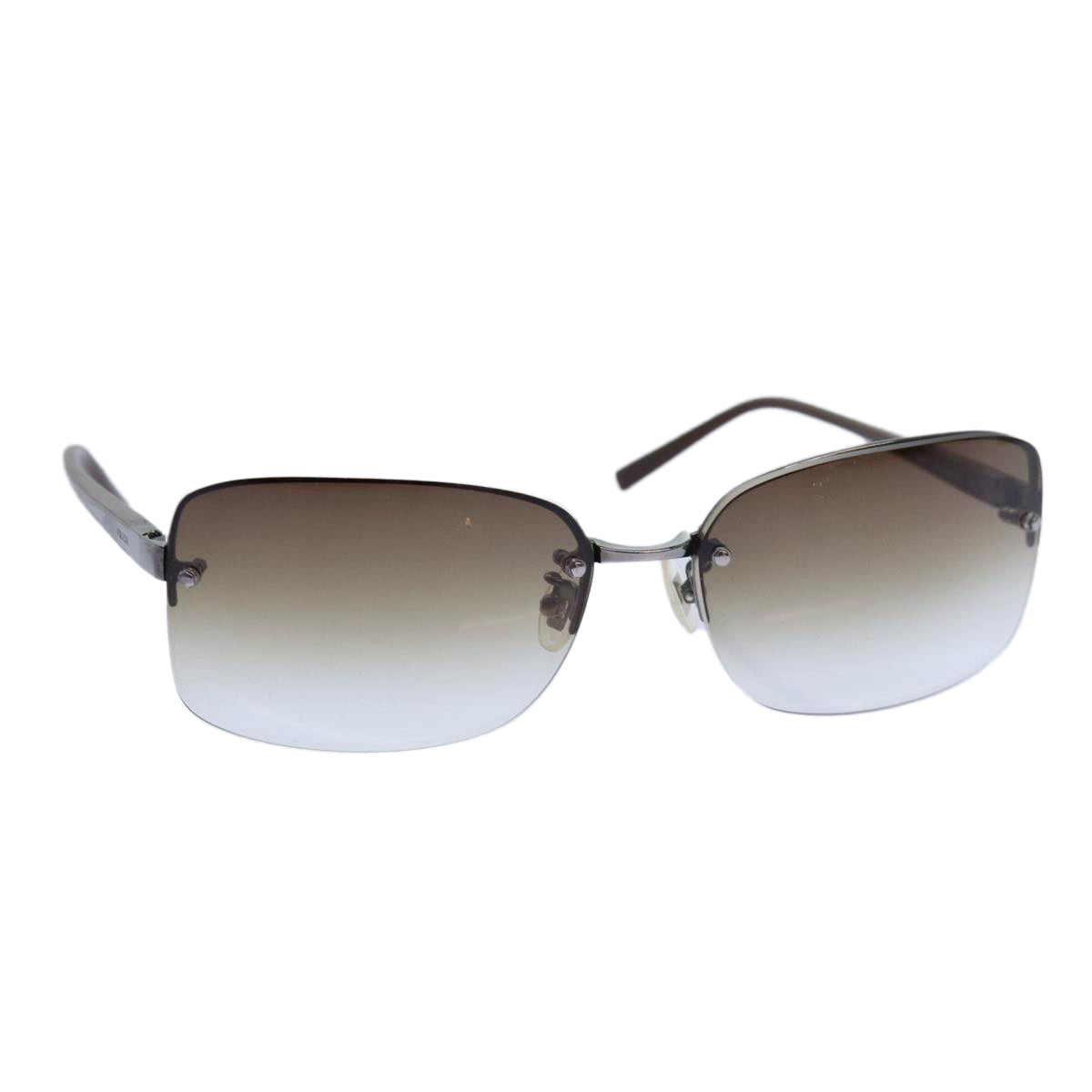 PRADA Sunglasses plastic Brown Auth am6804