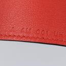 HERMES Yuris GM Note Cover Leather Red Auth am6812-11