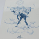 HERMES Yuris GM Note Cover Leather Red Auth am6812-26