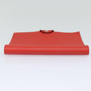 HERMES Yuris GM Note Cover Leather Red Auth am6812-4