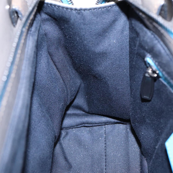 BALENCIAGA Turn Lock Chain Shoulder Bag Leather Beige Gray Silver Auth am6814V