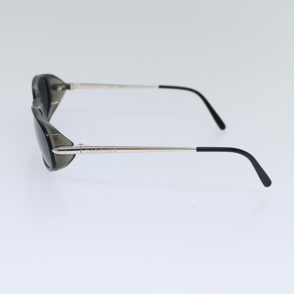 CARTIER Sunglasses plastic Black Auth am6822