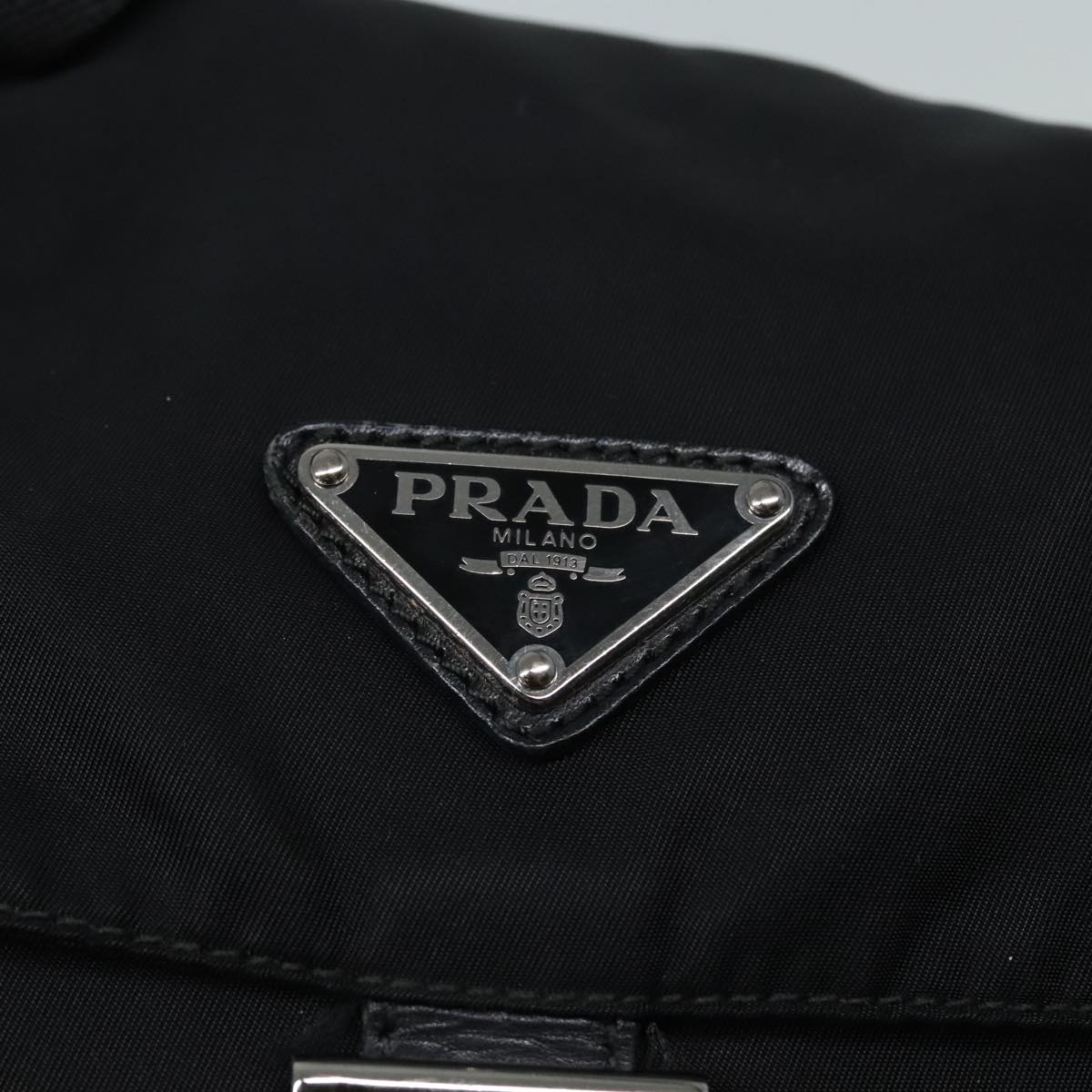 PRADA Shoulder Bag Nylon Black Auth am6829