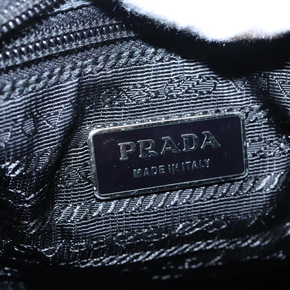 PRADA Shoulder Bag Nylon Black Auth am6829