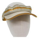 GUCCI GG Canvas Sherry Line Sun Visor M Beige Yellow Auth am6871-1