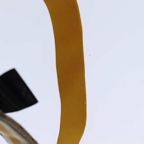 GUCCI GG Canvas Sherry Line Sun Visor M Beige Yellow Auth am6871