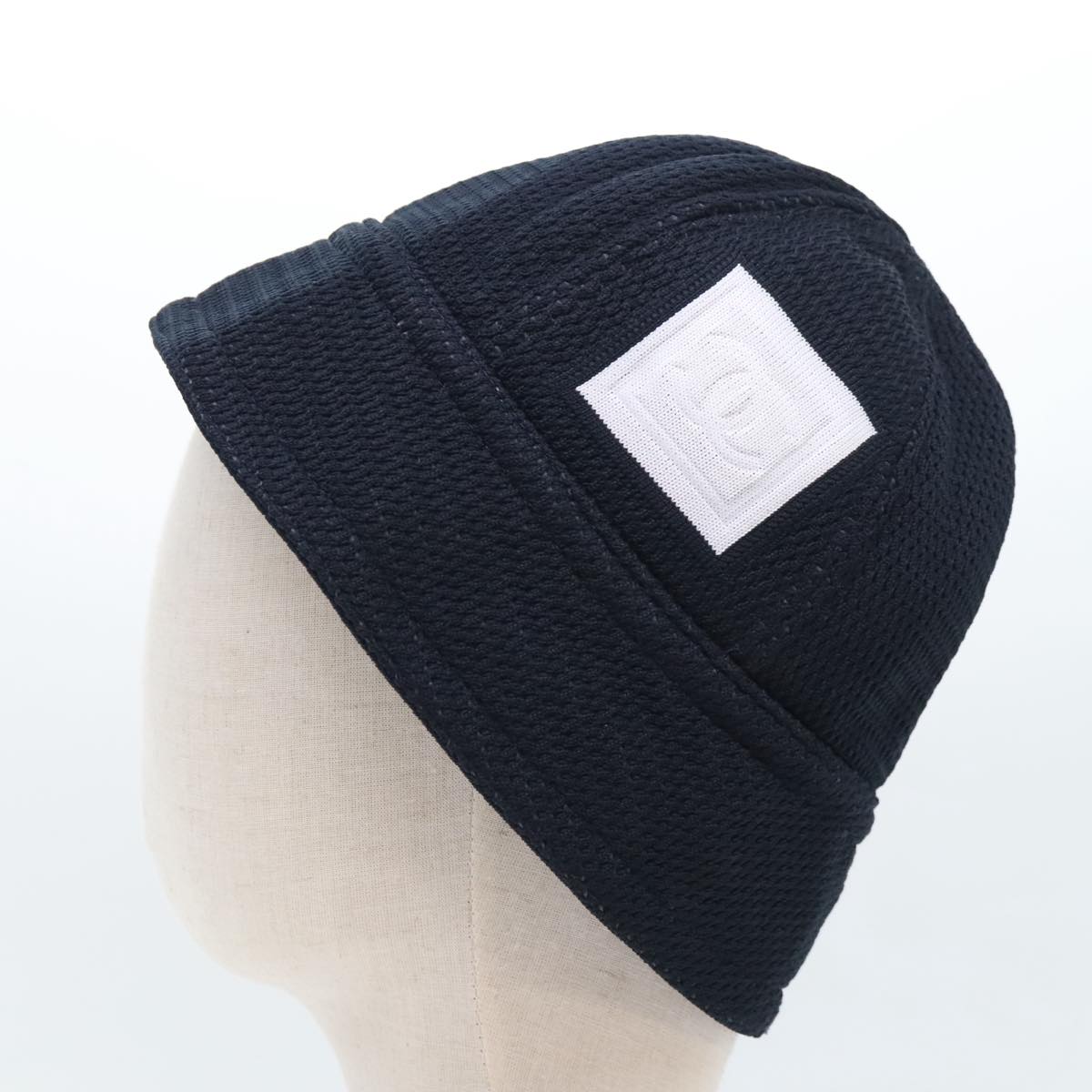 CHANEL Sports Line Hat cotton Black CC Auth am6872