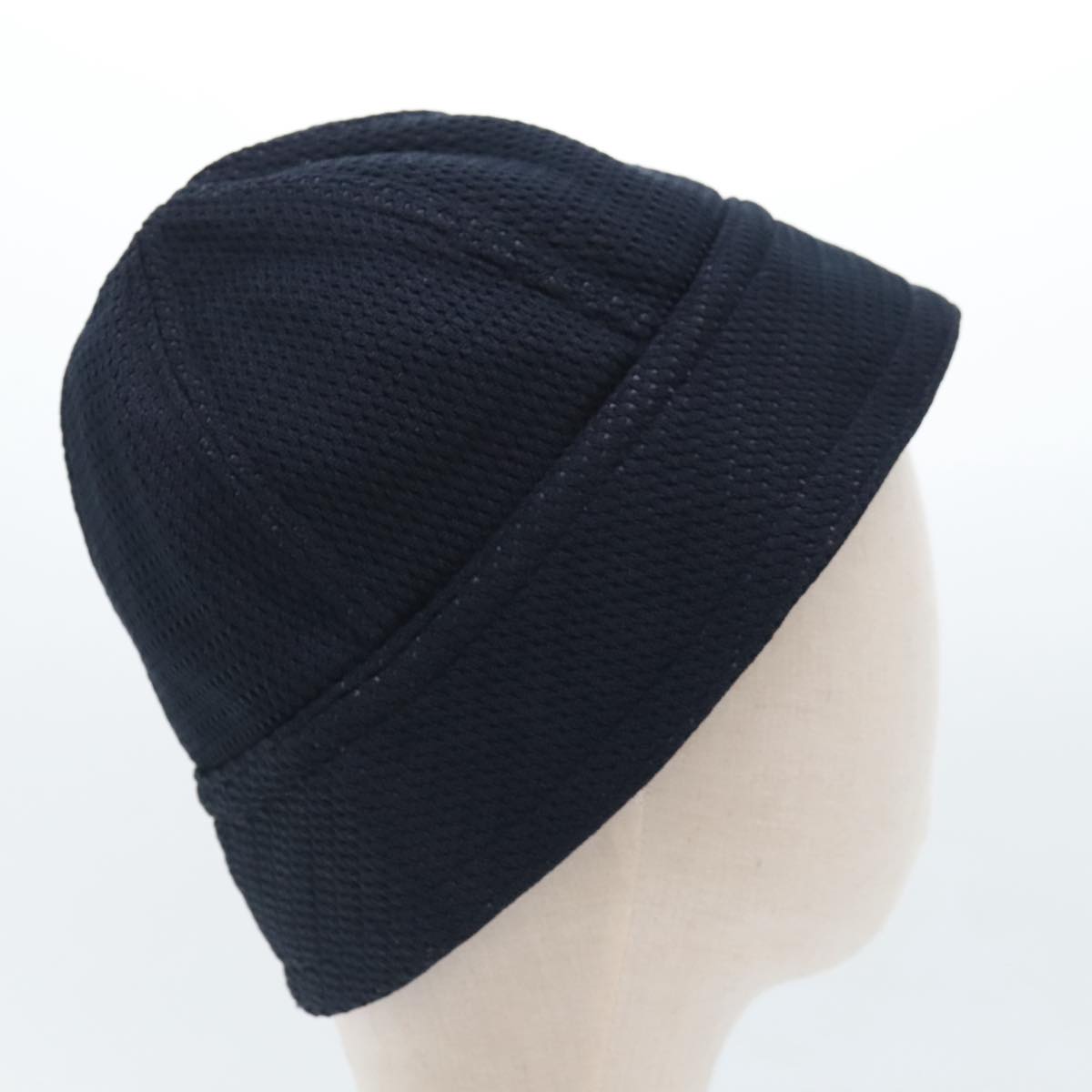 CHANEL Sports Line Hat cotton Black CC Auth am6872