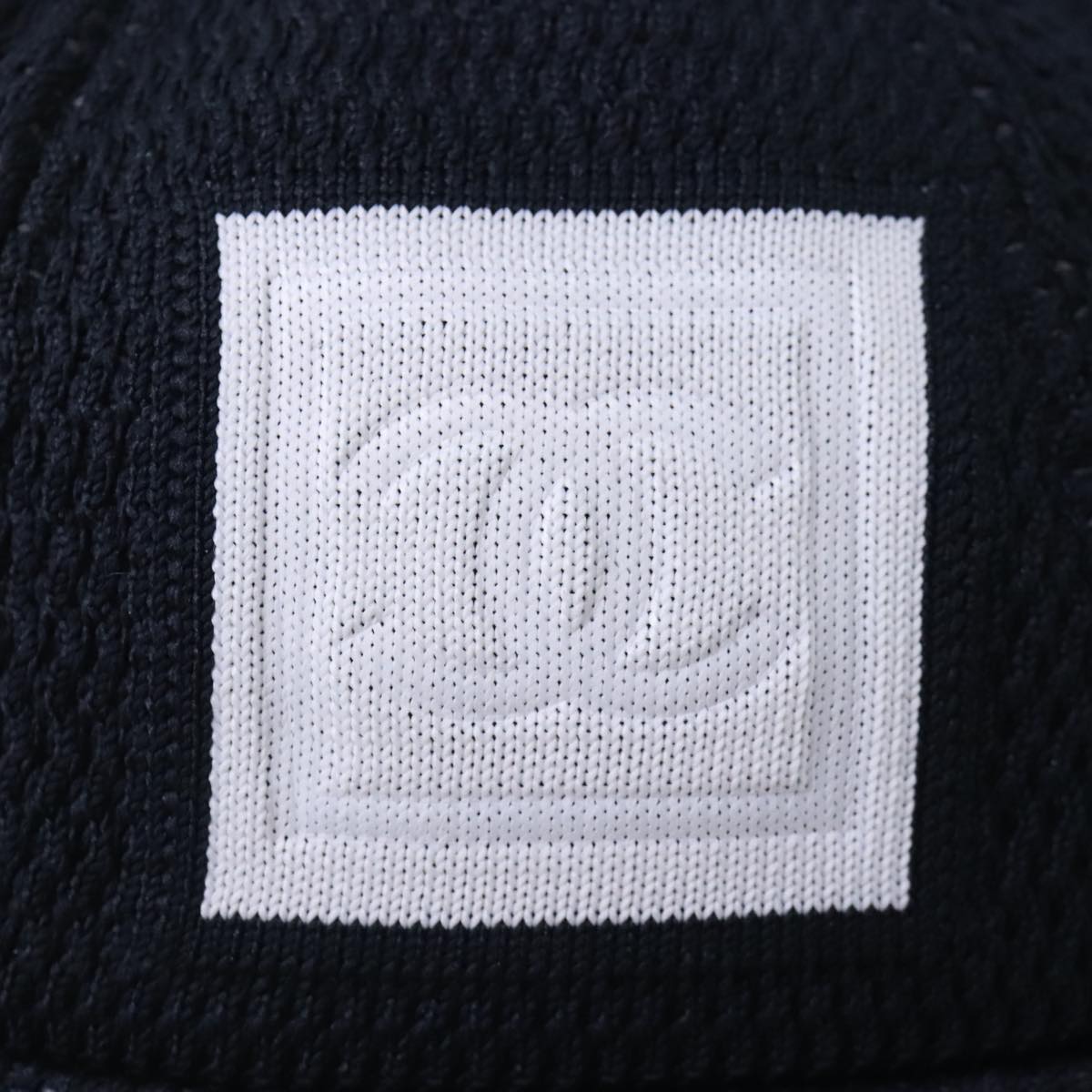 CHANEL Sports Line Hat cotton Black CC Auth am6872