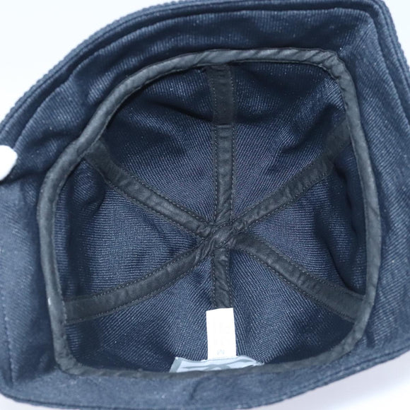 CHANEL Sports Line Hat cotton Black CC Auth am6872V