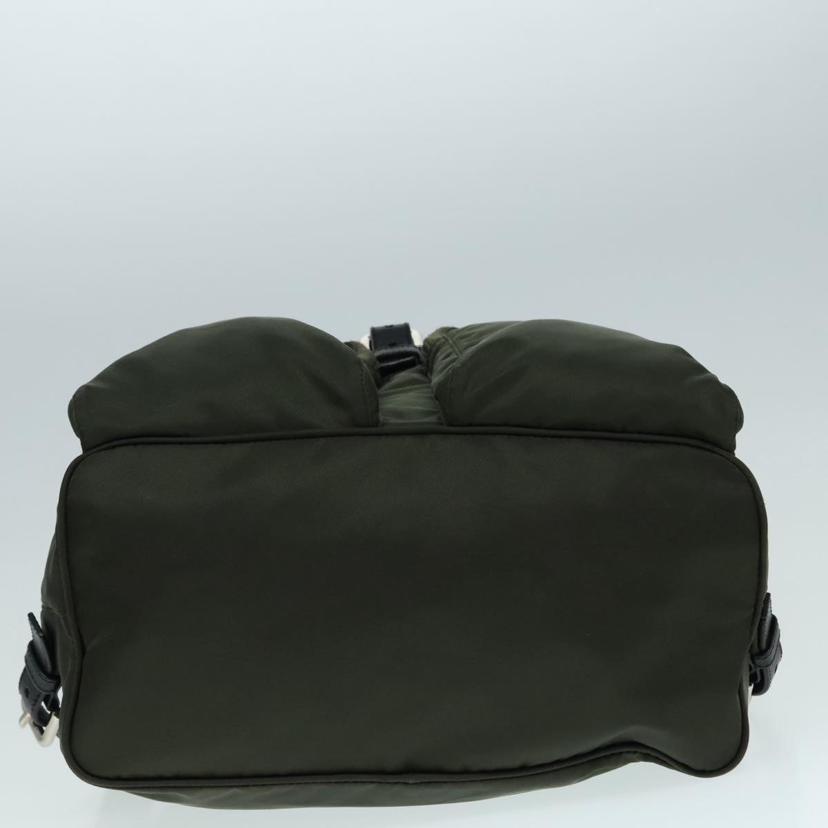 PRADA Backpack Nylon Khaki Auth am6878