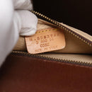 ETRO Paisley Hand Bag Leather Brown Auth am6904-12