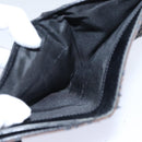 FENDI Zucchino Canvas Wallet Brown Silver Auth am6905-19