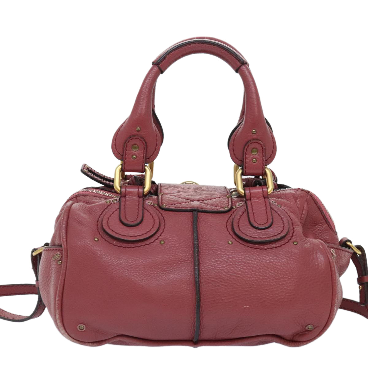 Chloe Paddington Hand Bag Leather 2way Pink Auth am6917 - 0