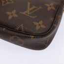 LOUIS VUITTON Monogram V line Mini Pochette Accessoires Pouch Pink Auth am6931SAV-16
