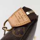 LOUIS VUITTON Monogram V line Mini Pochette Accessoires Pouch Pink Auth am6931SAV-9