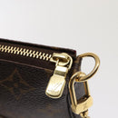 LOUIS VUITTON Monogram V line Mini Pochette Accessoires Pouch Pink Auth am6931SAV-18