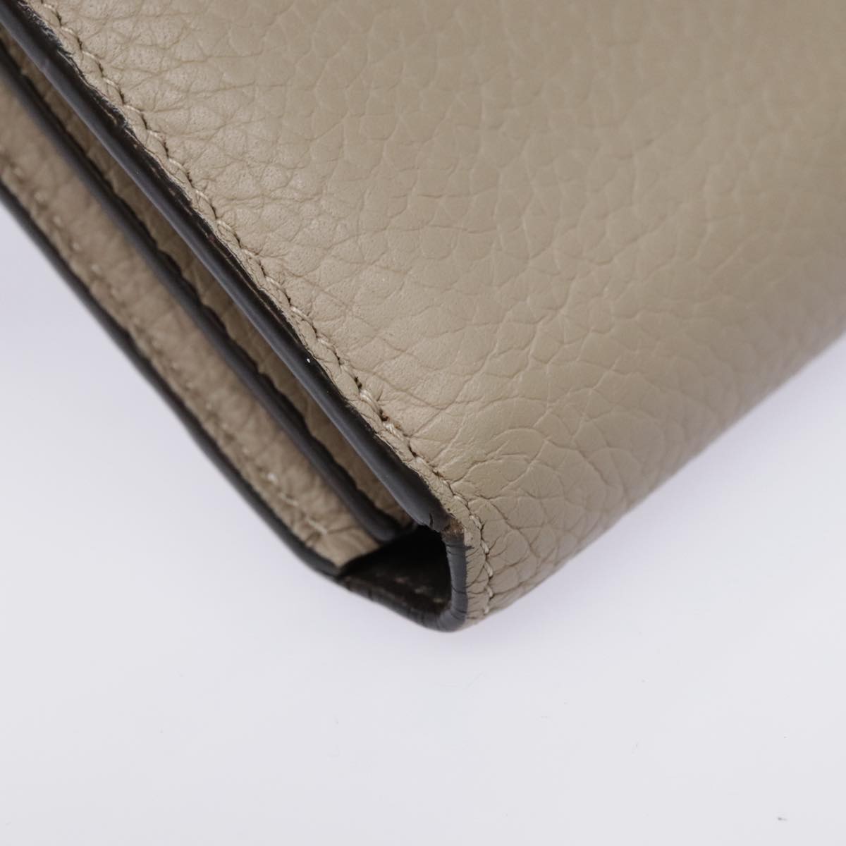 LOUIS VUITTON Portefeuille Comet Long Wallet Leather Beige M63104 LV Auth am6932