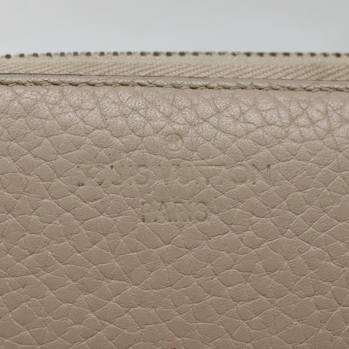 LOUIS VUITTON Portefeuille Comet Long Wallet Leather Beige M63104 LV Auth am6932