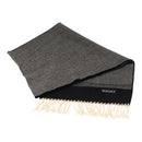VERSACE Scarf Wool Black Auth am6943-1
