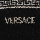 VERSACE Scarf Wool Black Auth am6943-16