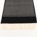 VERSACE Scarf Wool Black Auth am6943-7