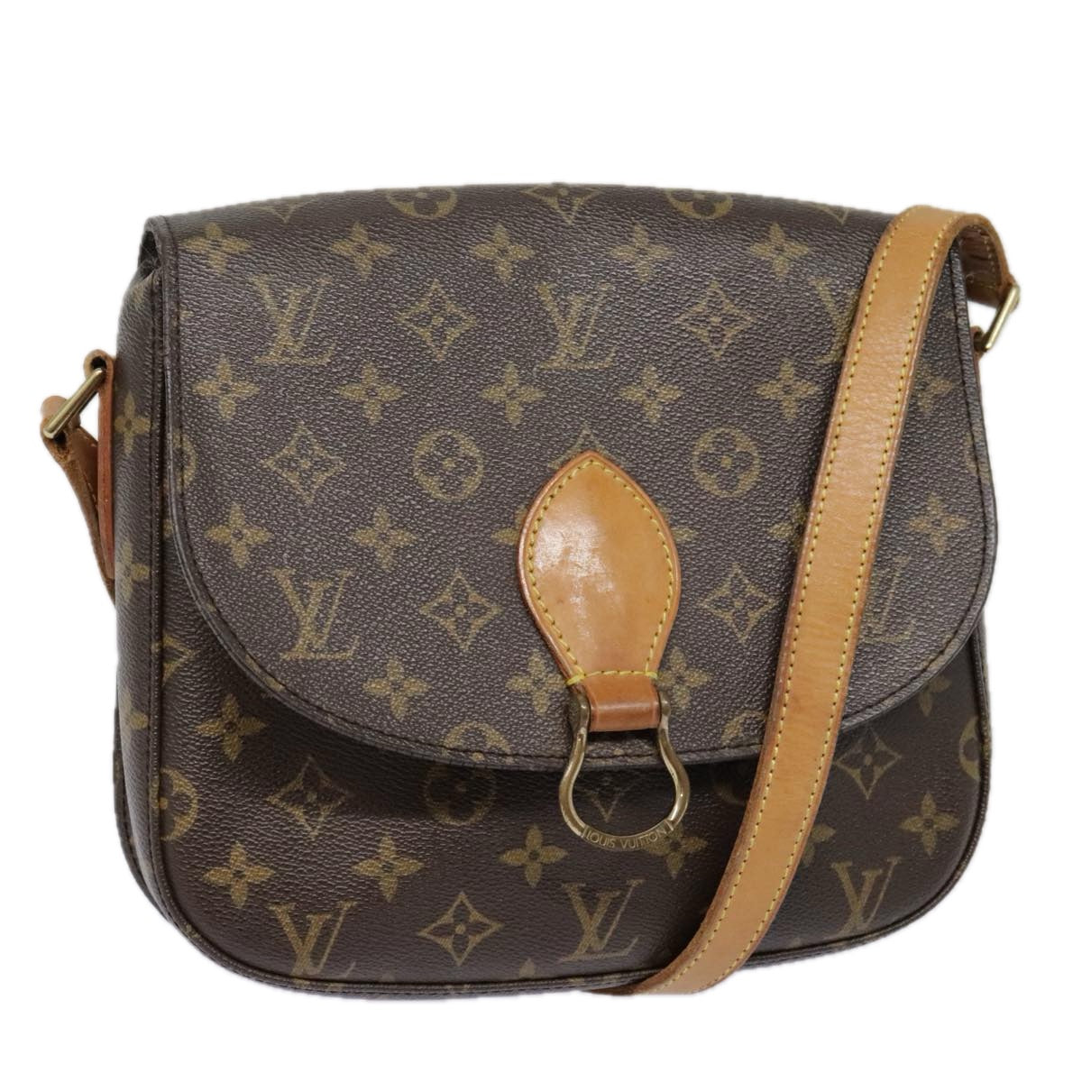 LOUIS VUITTON Monogram Saint Cloud GM Shoulder Bag M51242 LV Auth am6956