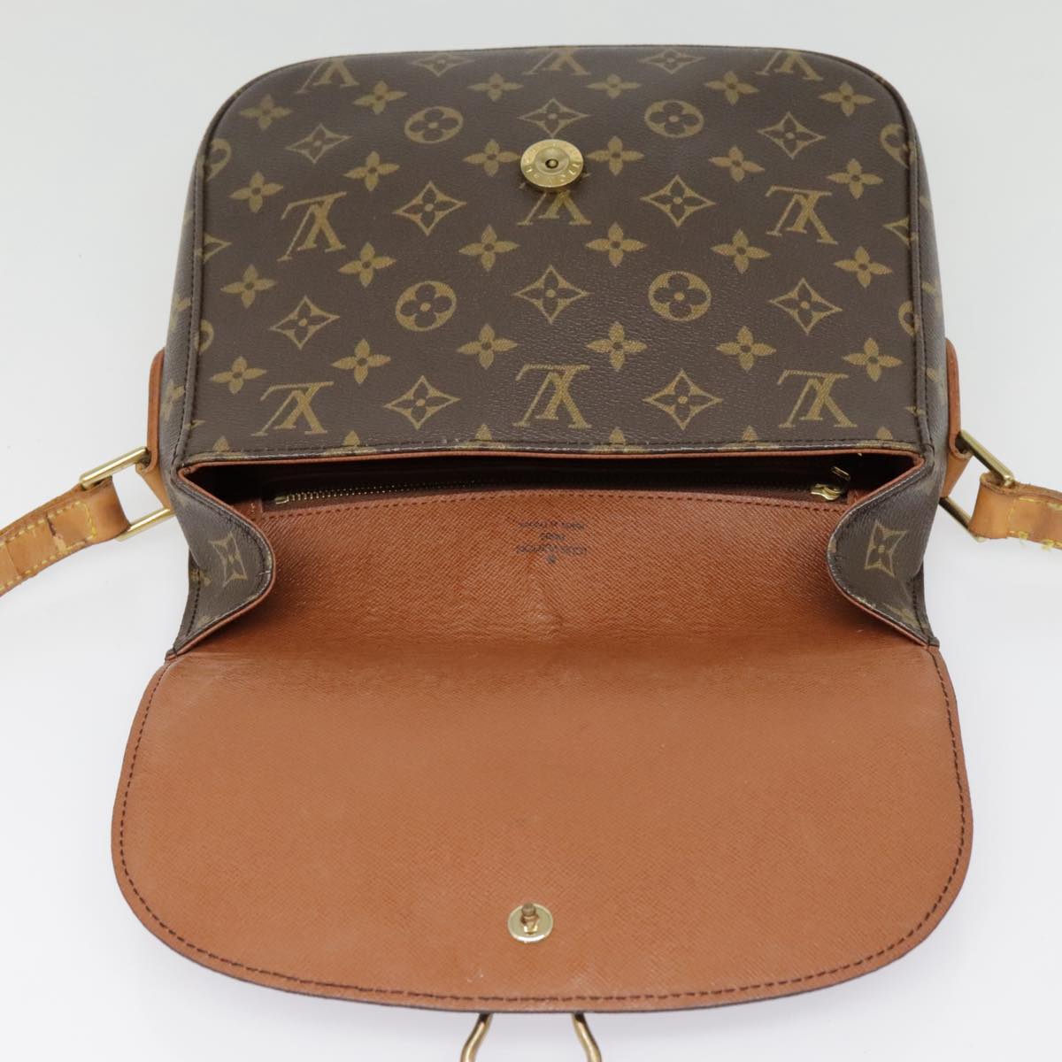 LOUIS VUITTON Monogram Saint Cloud GM Shoulder Bag M51242 LV Auth am6956