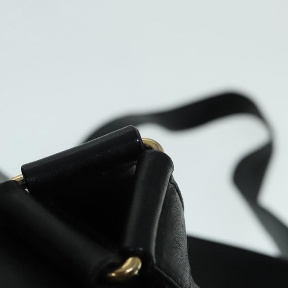 GUCCI Bamboo Rucksack Leder Schwarz Gold 008 2058 0016 Auth am6979