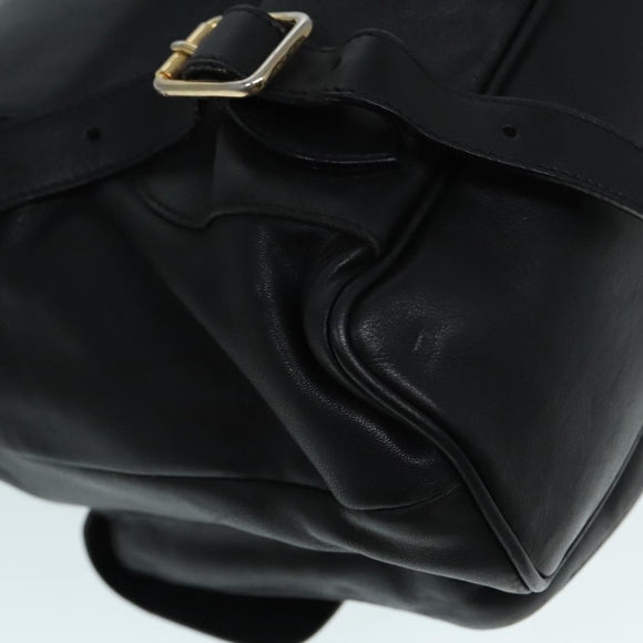 GUCCI Bamboo Rucksack Leder Schwarz Gold 008 2058 0016 Auth am6979