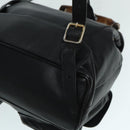 GUCCI Bamboo Rucksack Leder Schwarz Gold 008 2058 0016 Auth am6979-21