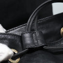 GUCCI Bamboo Rucksack Leder Schwarz Gold 008 2058 0016 Auth am6979-27