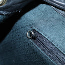GUCCI Bamboo Backpack Leather Black Gold 008 2058 0016 Auth am6979-32