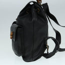 GUCCI Bamboo Rucksack Leder Schwarz Gold 008 2058 0016 Auth am6979-3