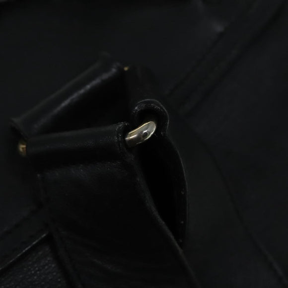 GUCCI Bamboo Rucksack Leder Schwarz Gold 008 2058 0016 Auth am6979
