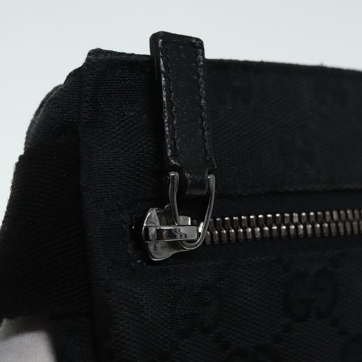 GUCCI GG Canvas Waist bag Black Auth am6986