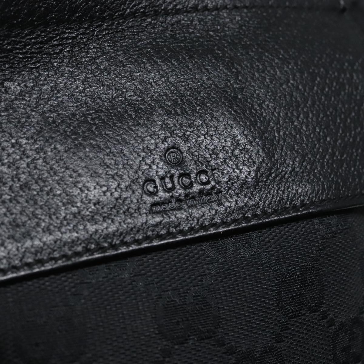 GUCCI GG Canvas Waist bag Black Auth am6986