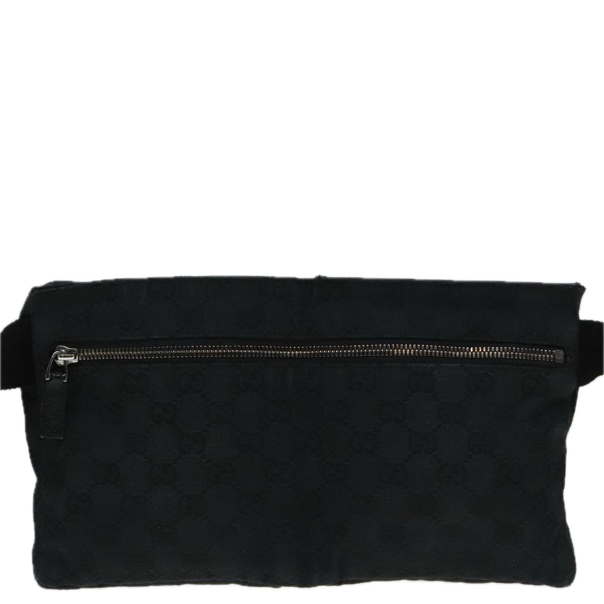 GUCCI GG Canvas Waist bag Black Auth am6986 - 0