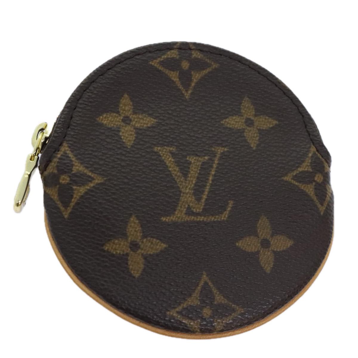 LOUIS VUITTON Monogram Porte Monnaie Rond Coin Purse M61926 LV Auth am6994