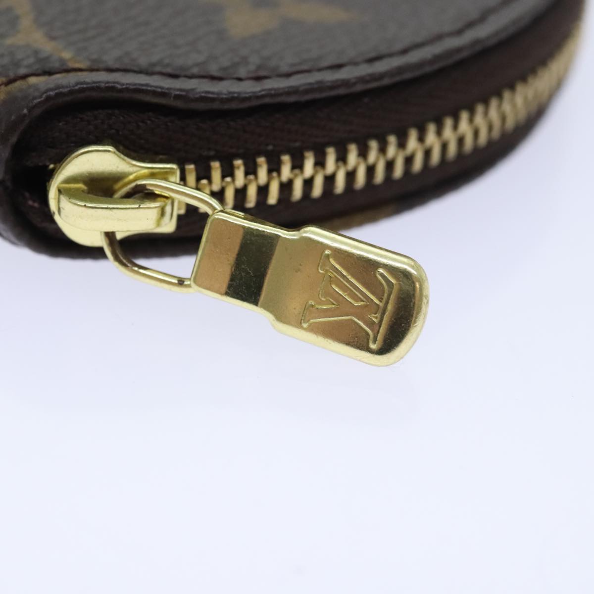 LOUIS VUITTON Monogram Porte Monnaie Rond Coin Purse M61926 LV Auth am6994