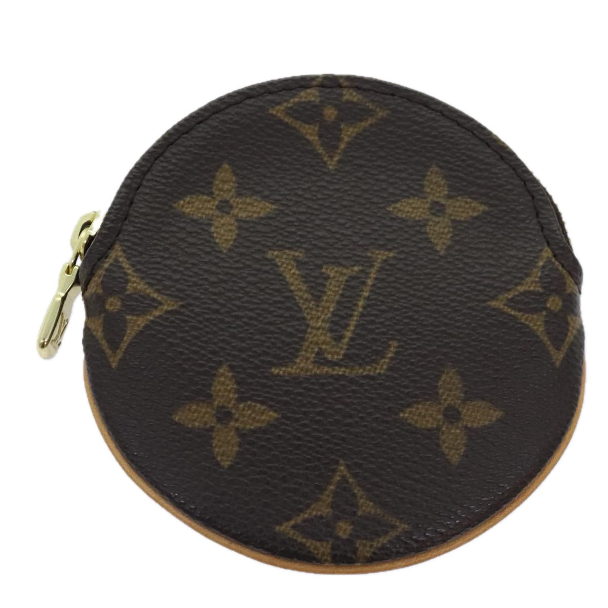 LOUIS VUITTON Monogram Porte Monnaie Rond Coin Purse M61926 LV Auth am6994