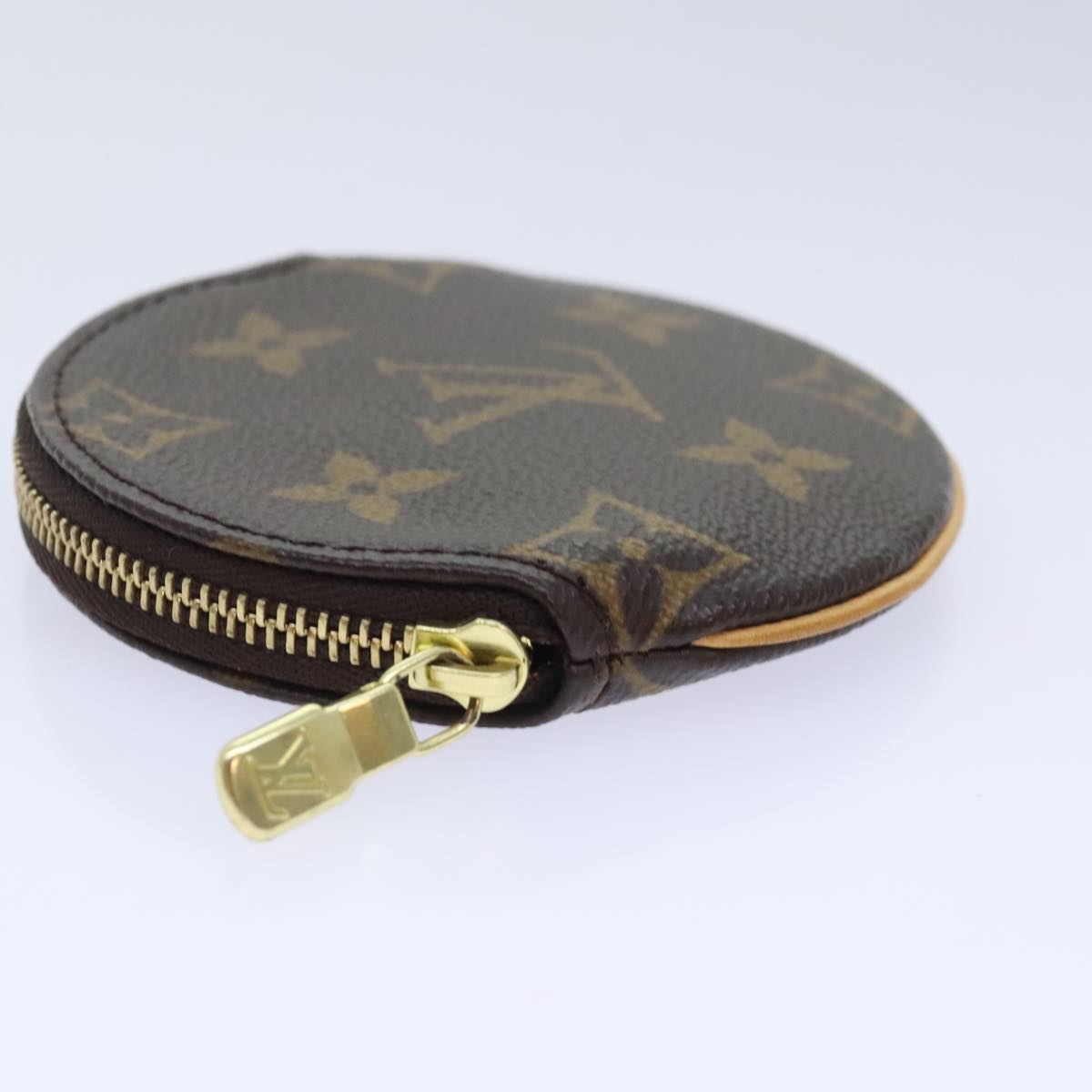 LOUIS VUITTON Monogram Porte Monnaie Rond Coin Purse M61926 LV Auth am6994