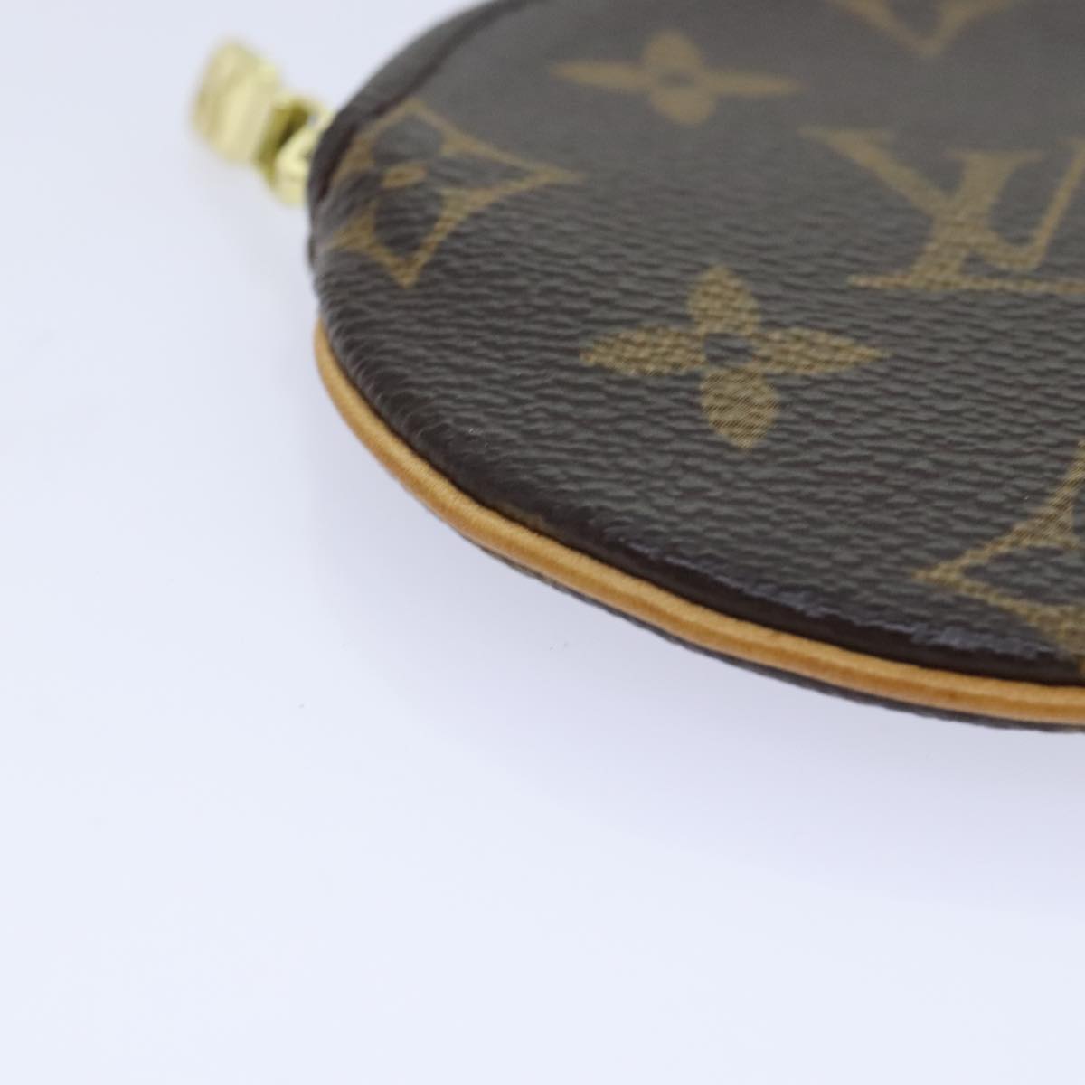 LOUIS VUITTON Monogram Porte Monnaie Rond Coin Purse M61926 LV Auth am6994