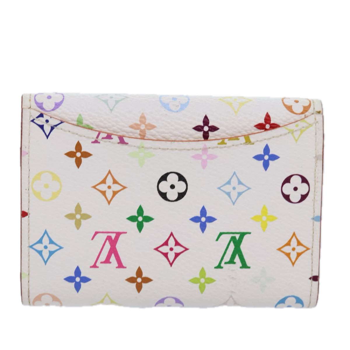 LOUIS VUITTON Multicolor Porte Monnaie Cozy Coin Purse White M60006 Auth am6995 - 0